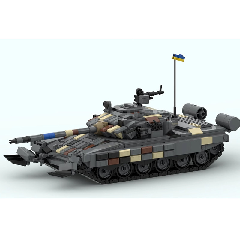 Lego Compatible Military Tank - Blocchi del Carro Armato Principale T-72AV,