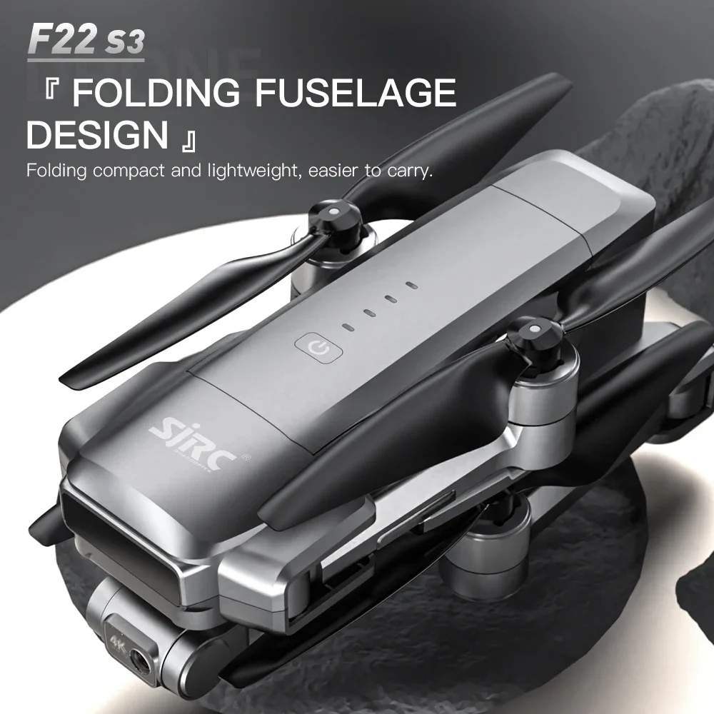 Fpv Brushless Rc Drone 4K - Quadricottero RC pieghevole SJRC F22 S3