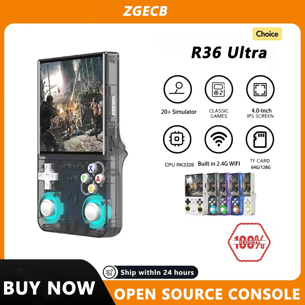 Retro Handheld Game Console R36S - FLLAPT R36Ultra Console per videogiochi portatile