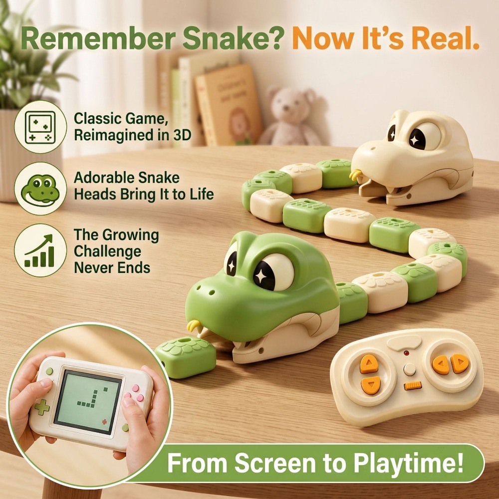 Remote Control Toys - Giocattolo Serpente Magico Telecomandato con Attacco